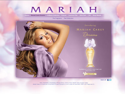 Dreams website, Mariah Carey