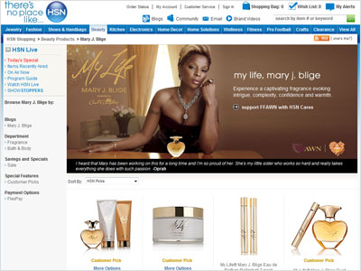 My Life website, Mary J Blige