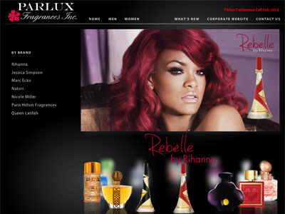 Rebelle website, Rihanna