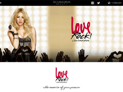 Shakira Love Rock Website