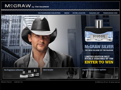 McGraw Silver website, Tim McGraw