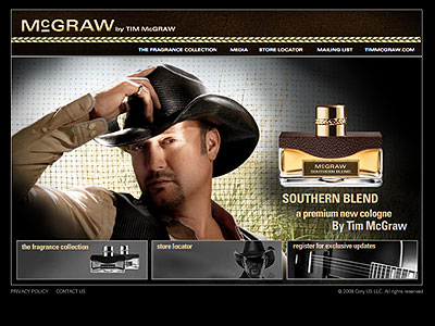 Southern Blend website, Tim McGraw