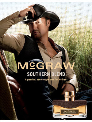 McGraw Southern Blend Cologne Tim McGraw celebrity Perfume ad