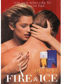 Cindy Crawford, Revlon Fire and Ice Cologne