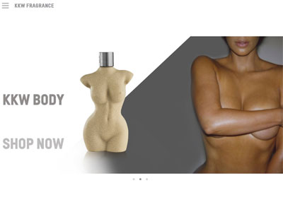 KKW Body website, Kim Kardashian