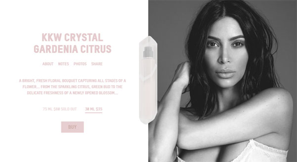 KKW Crystal Gardenia Citrus Website