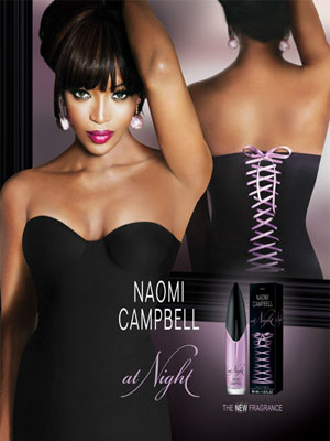 Naomi Campbell at Night Perfume